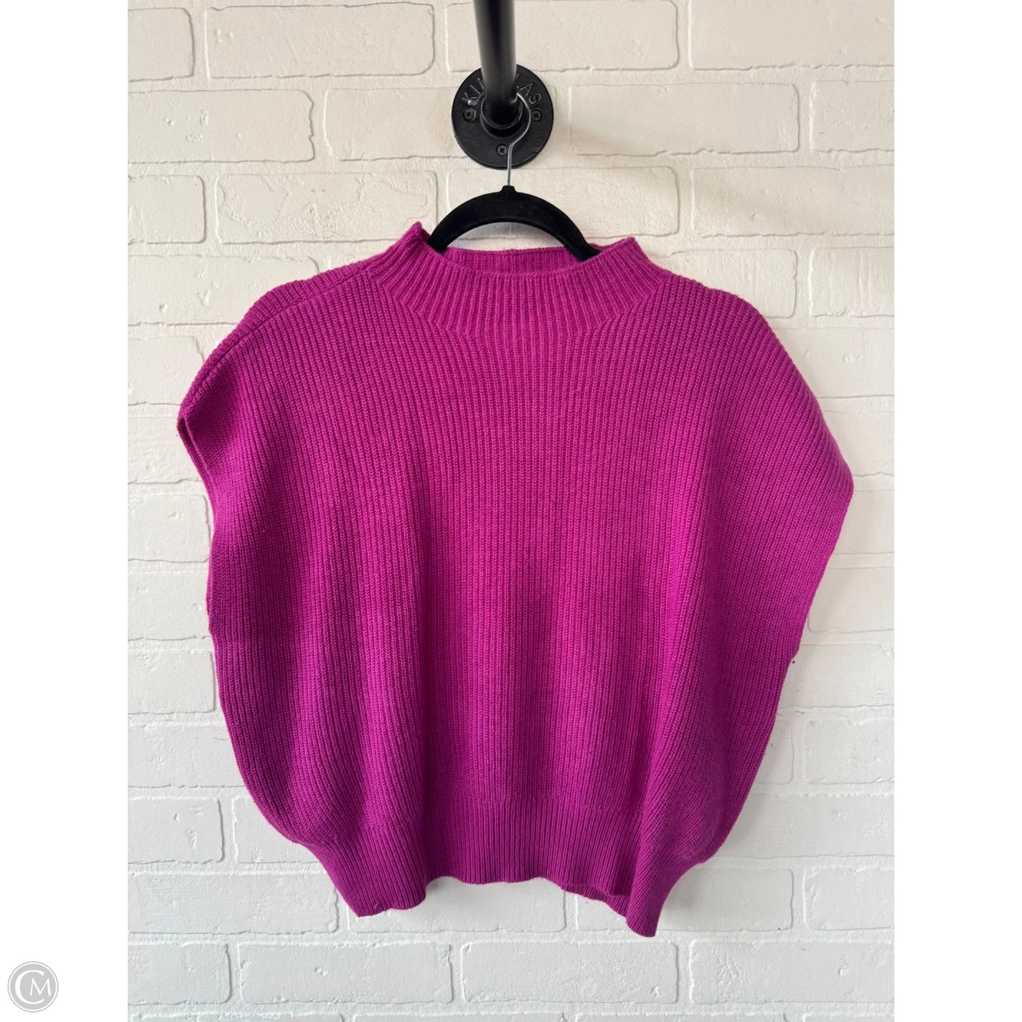 Sweater Short Sleeve By Ann Taylor In Pink, Size: M