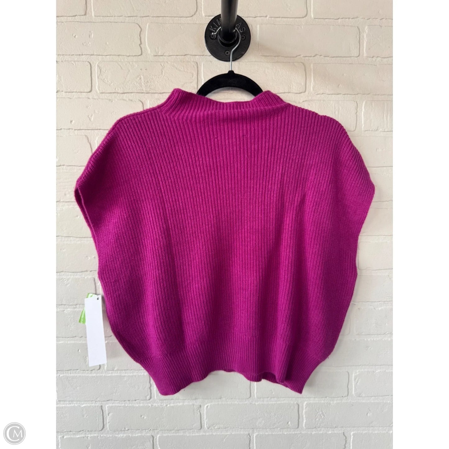 Sweater Short Sleeve By Ann Taylor In Pink, Size: M