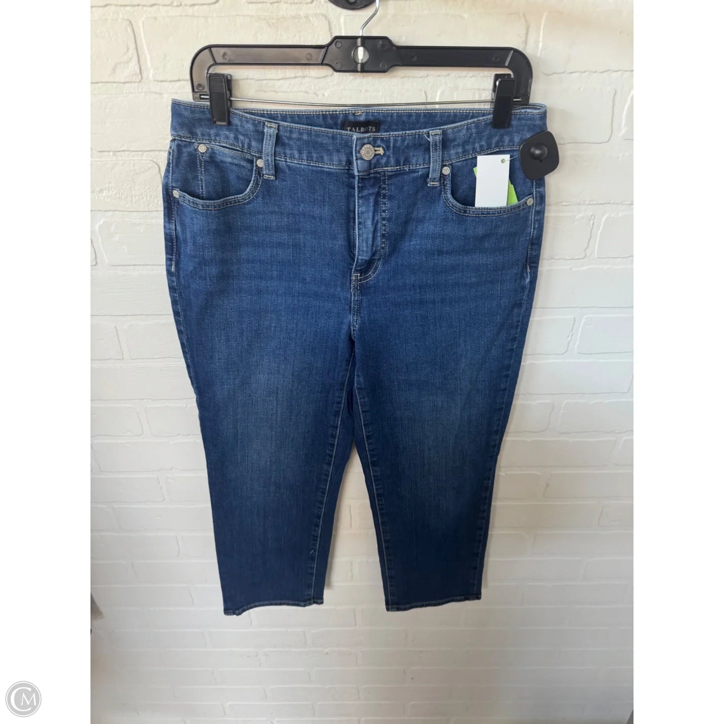Jeans Cropped By Talbots In Blue Denim, Size: 10p