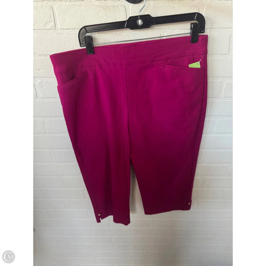 Capris By Chicos In Pink, Size: 14