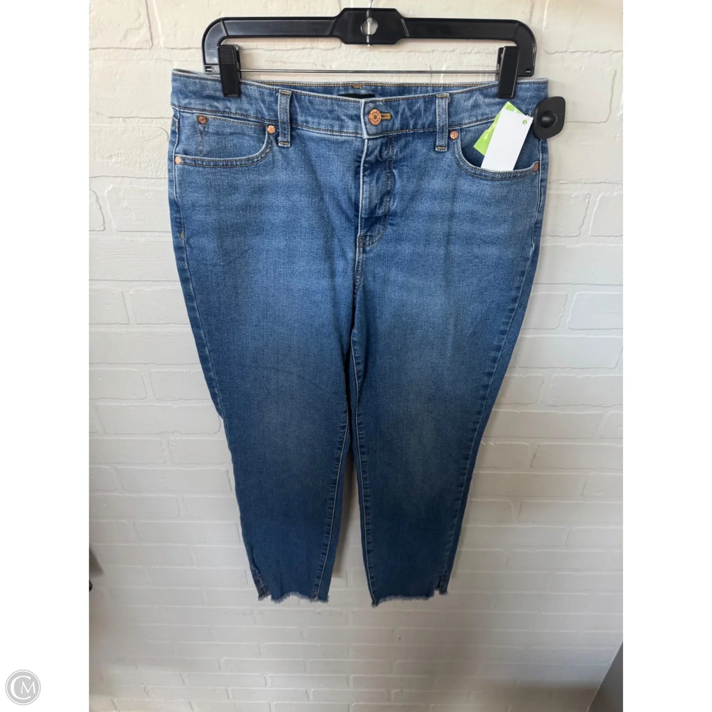 Jeans Straight By Talbots In Blue Denim, Size: 10p