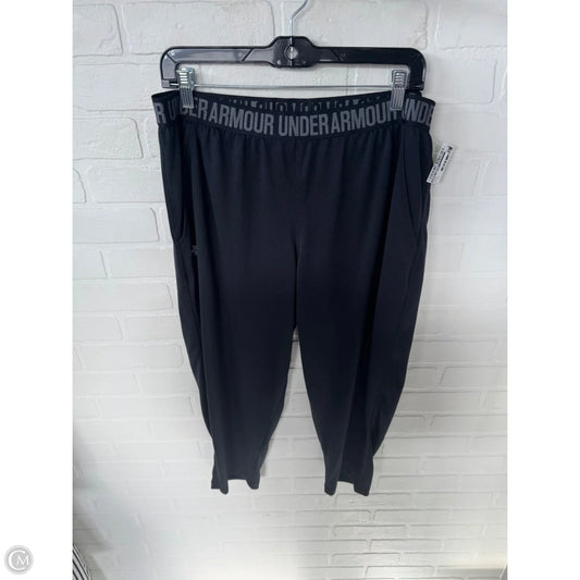 Athletic Capris By Under Armour In Black, Size: 16