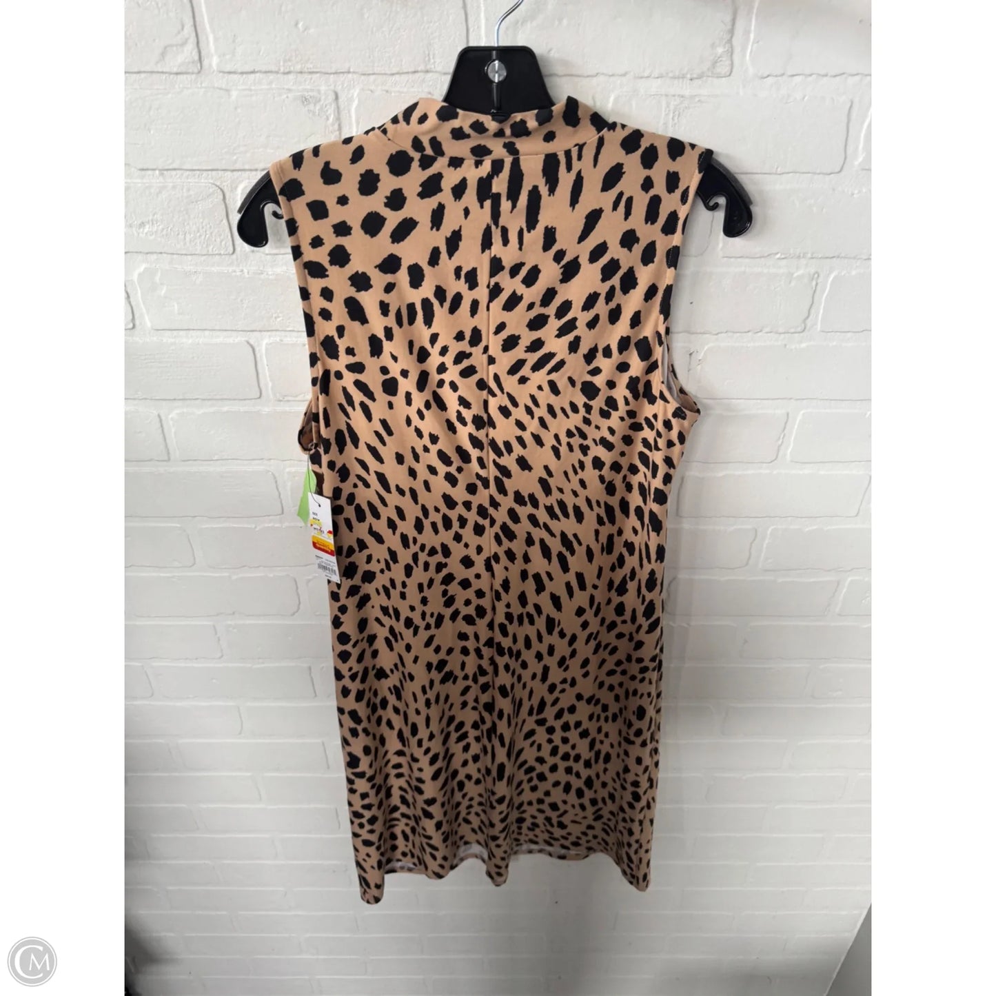 Dress Casual Midi By Apt 9 In Black & Tan, Size: M