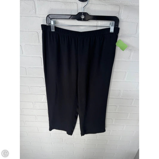 Pants Cropped By Eileen Fisher In Black, Size: 8p