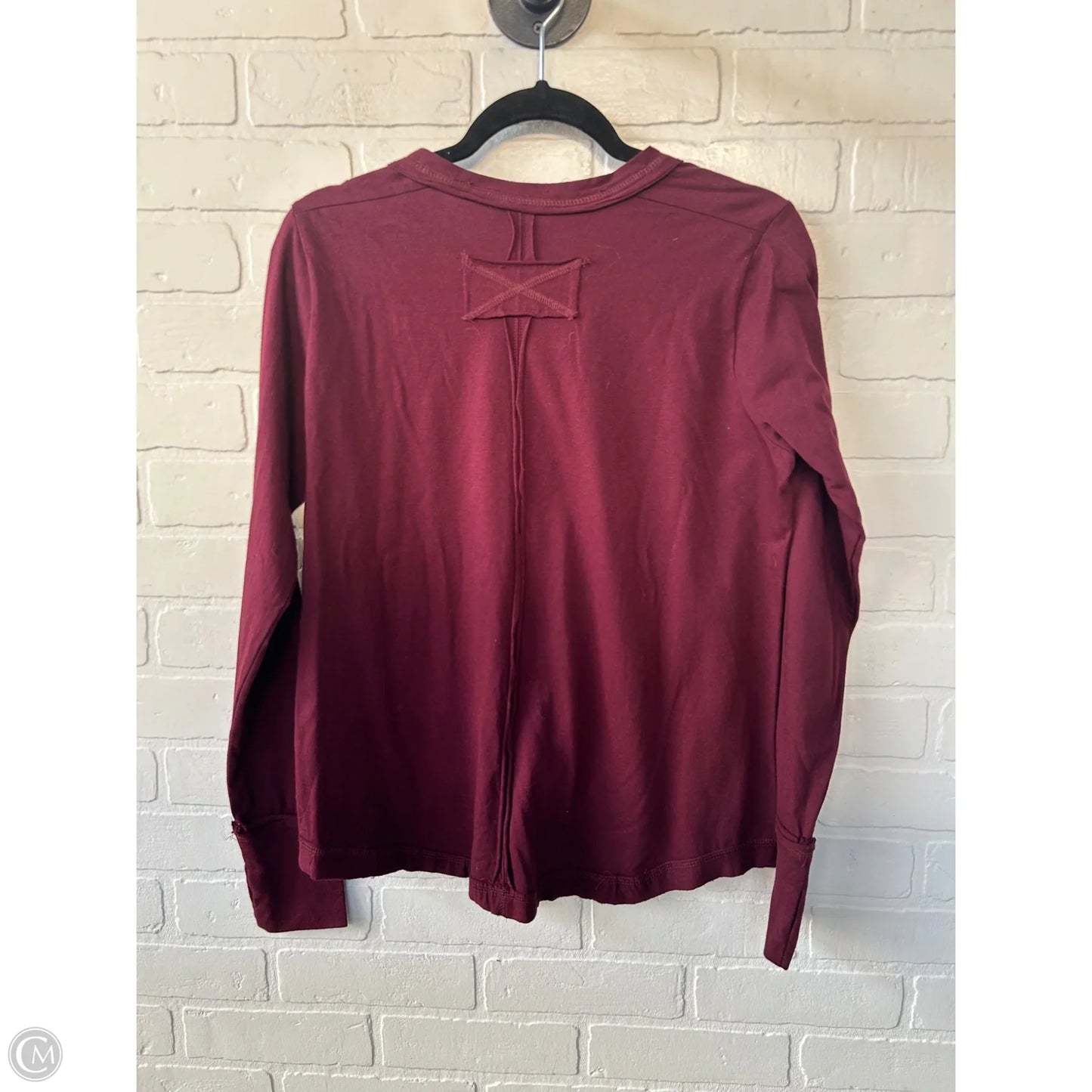 Top Long Sleeve By Zenana In Red, Size: S