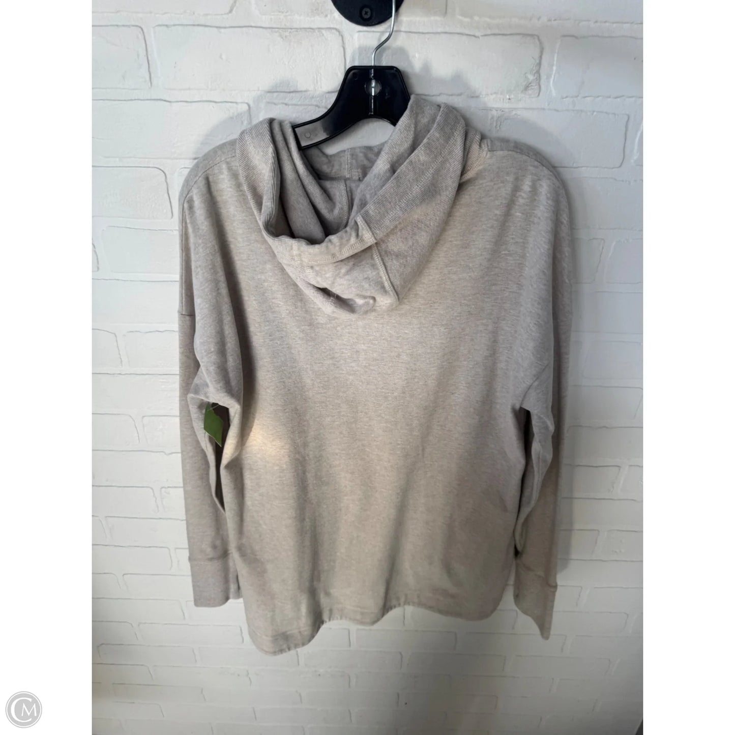 Athletic Sweatshirt Hoodie By Sweaty Betty In Beige, Size: L