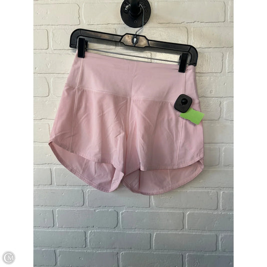 Athletic Shorts By Lululemon In Pink, Size: 4