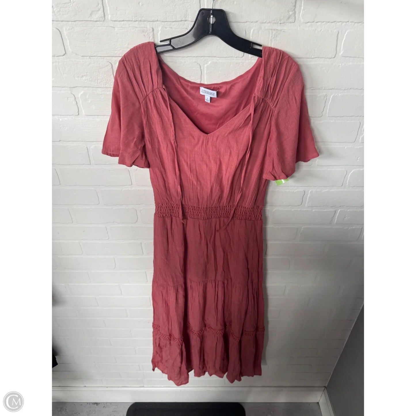 Dress Casual Midi By Luxology In Orange, Size: S