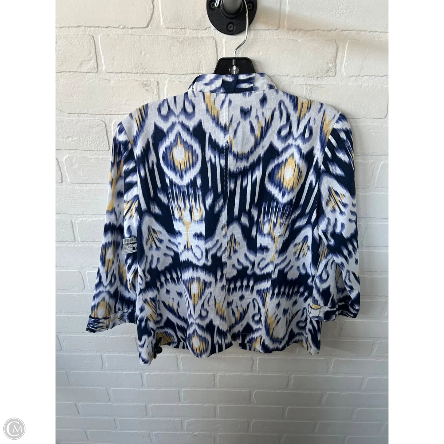 Jacket Other By Chicos In Blue & White, Size: S