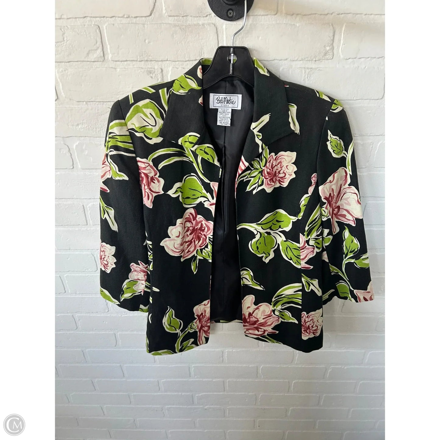Blazer By Bob Mackie Qvc In Black & Green, Size: S