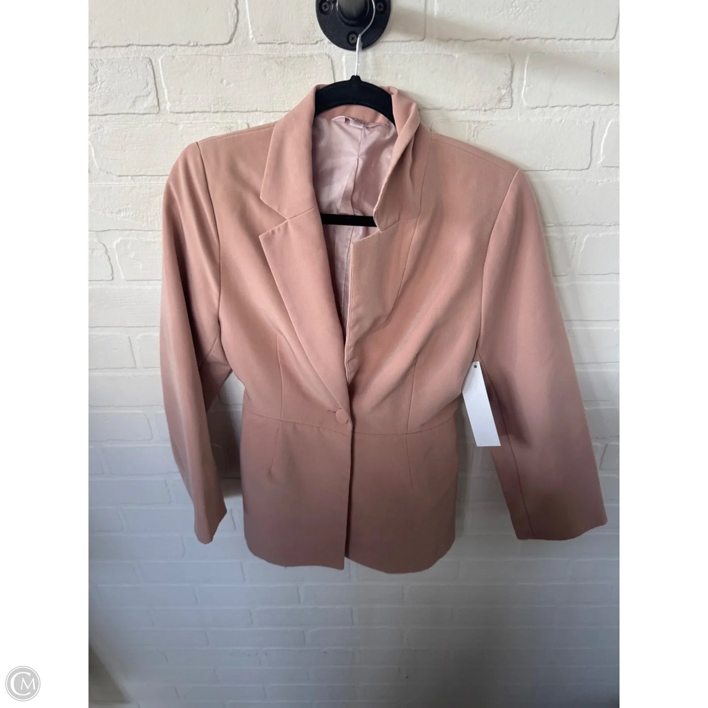 Blazer By Clothes Mentor In Tan, Size: Sp