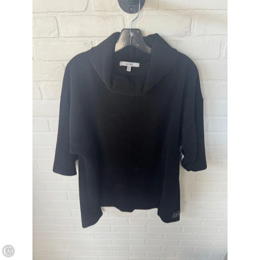 Sweater Short Sleeve By Sympli In Black, Size: M