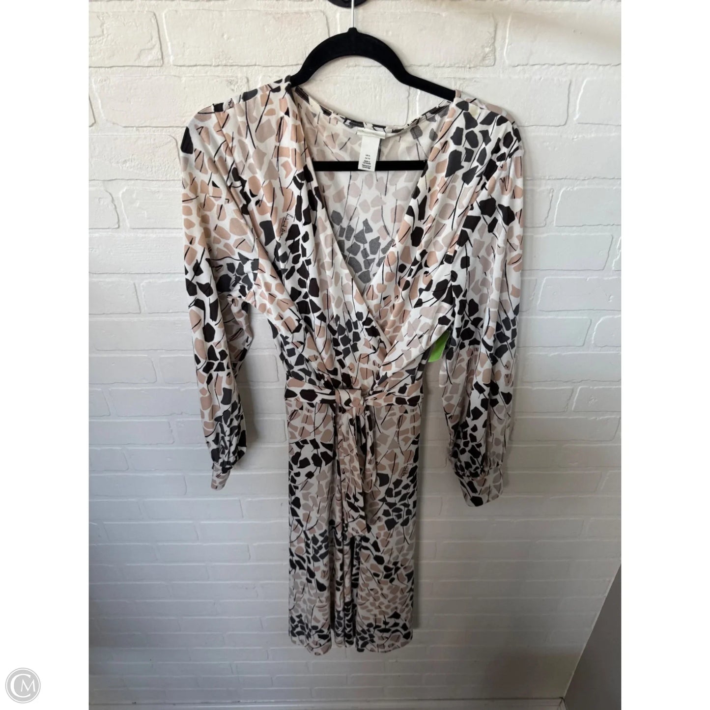 Dress Work By H&m In Black & Tan, Size: Xl