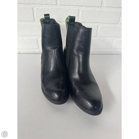 Boots Ankle Heels By Clothes Mentor In Black, Size: 8.5