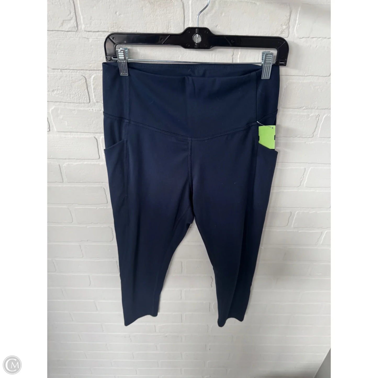 Athletic Leggings By Danskin In Navy, Size: 12