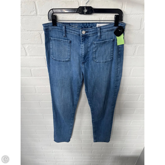Jeans Straight By Ag Jeans In Blue Denim, Size: 14