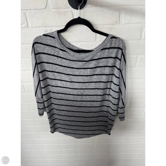 Top 3/4 Sleeve By Market & Spruce In Black & Grey, Size: S