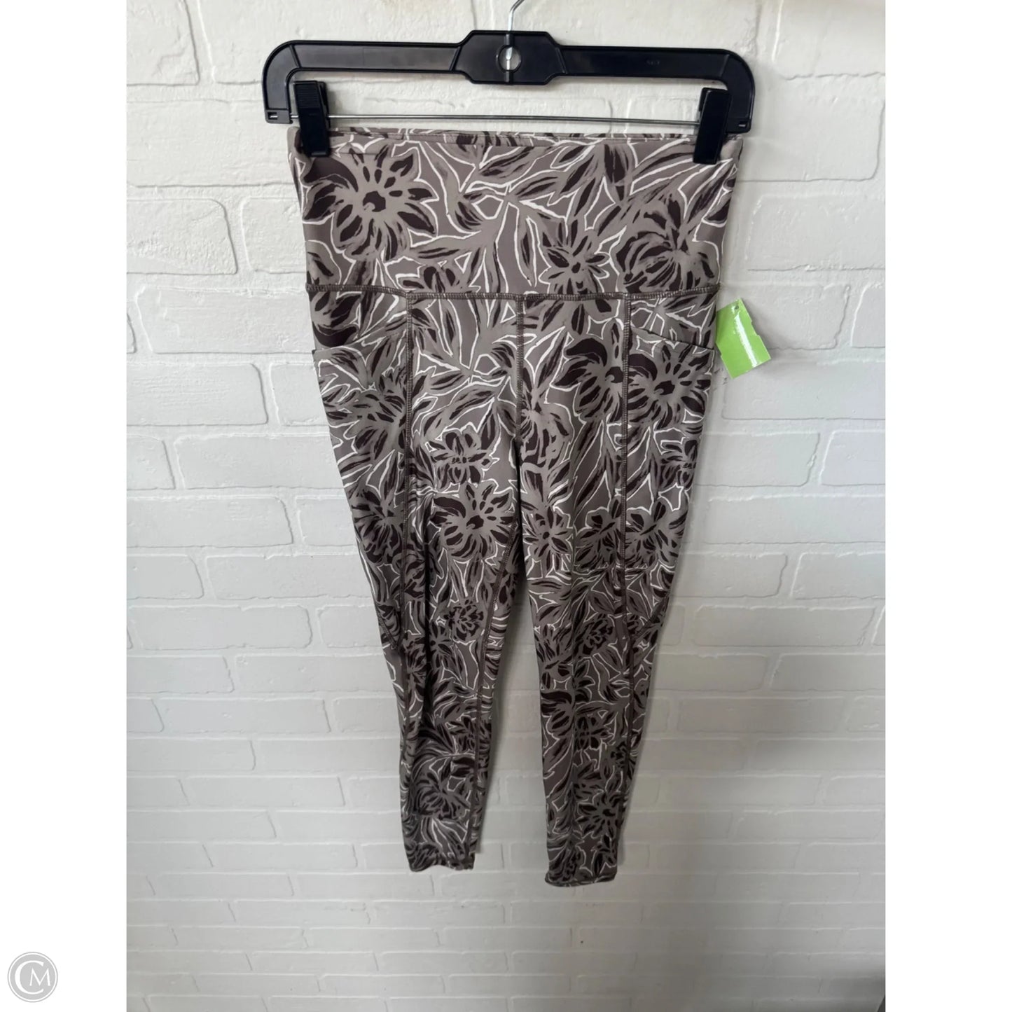 Athletic Leggings By Marika In Brown & Tan, Size: 4