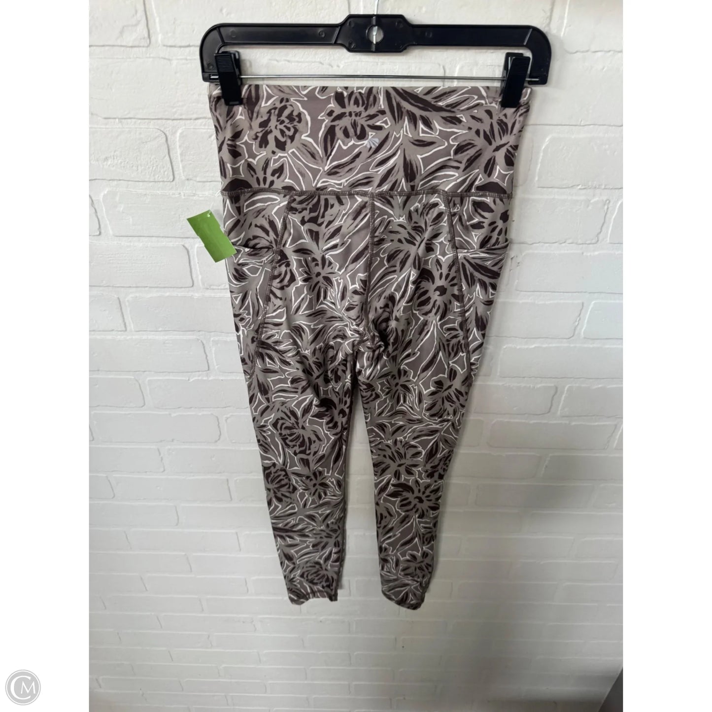 Athletic Leggings By Marika In Brown & Tan, Size: 4