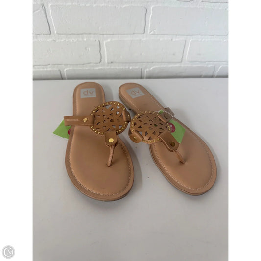 Sandals Flip Flops By Dolce Vita In Tan, Size: 10
