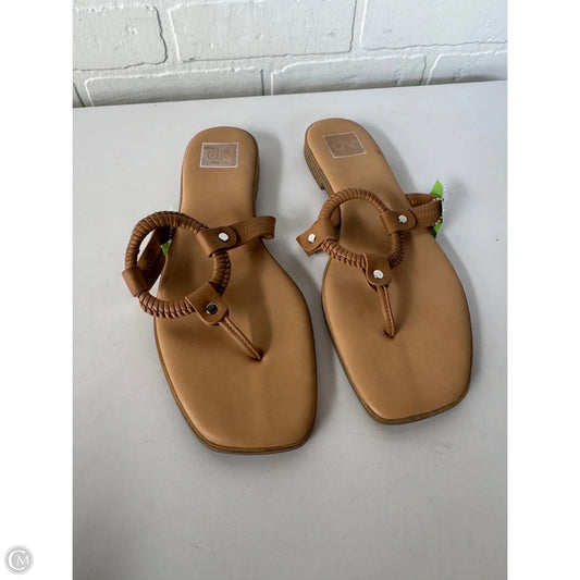 Sandals Flip Flops By Dolce Vita In Tan, Size: 10