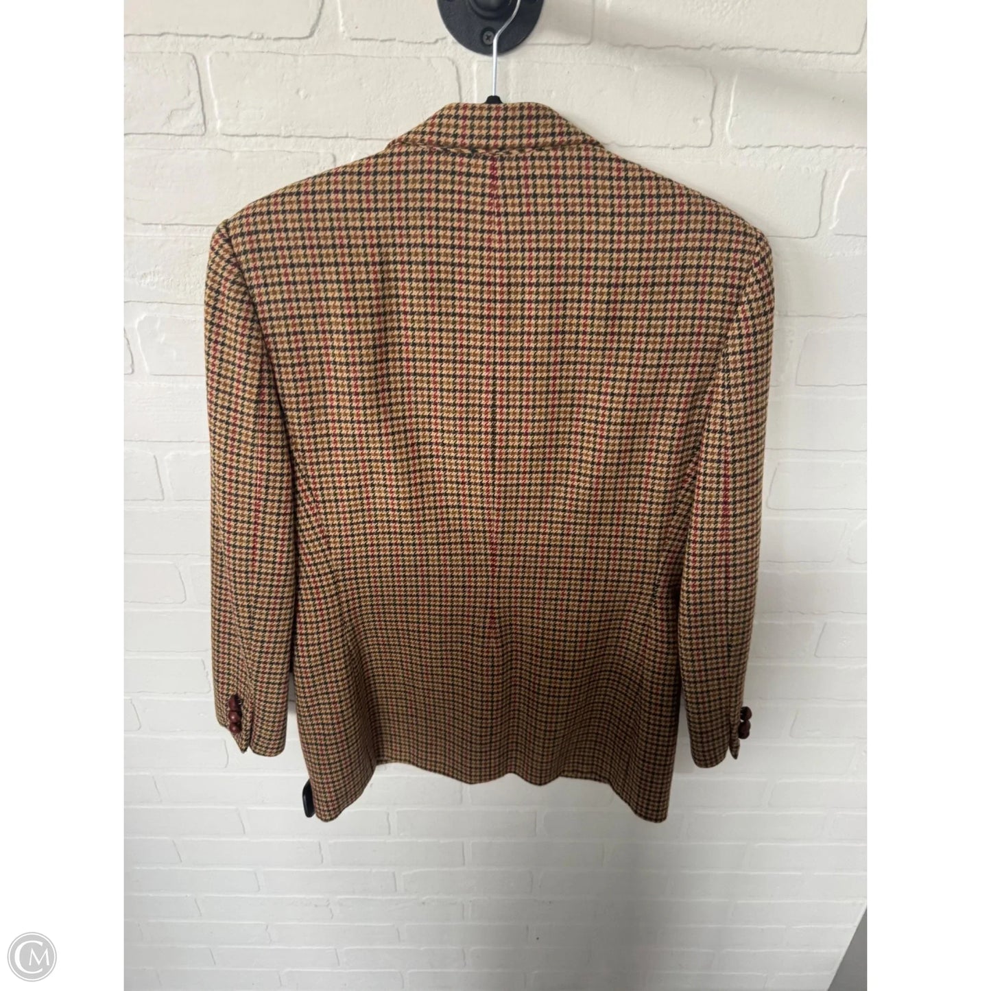 Blazer By Banana Republic In Tan & White, Size: Xs