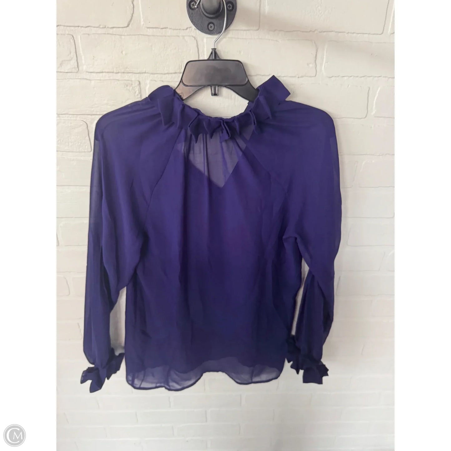 Top Long Sleeve By Collective Concepts In Purple, Size: S