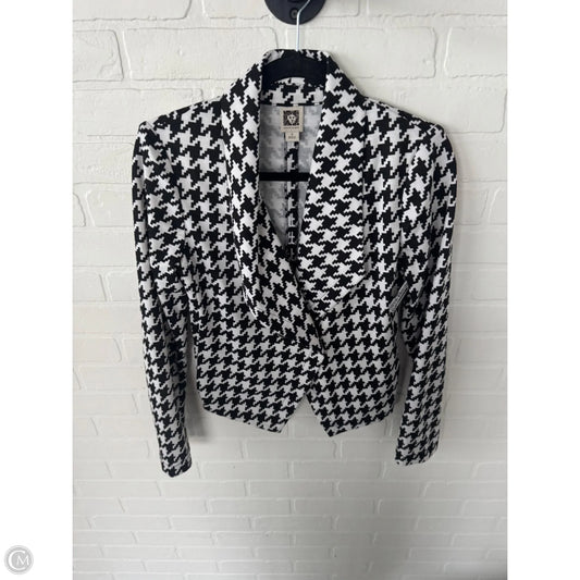 Blazer By Anne Klein In Black & White, Size: S