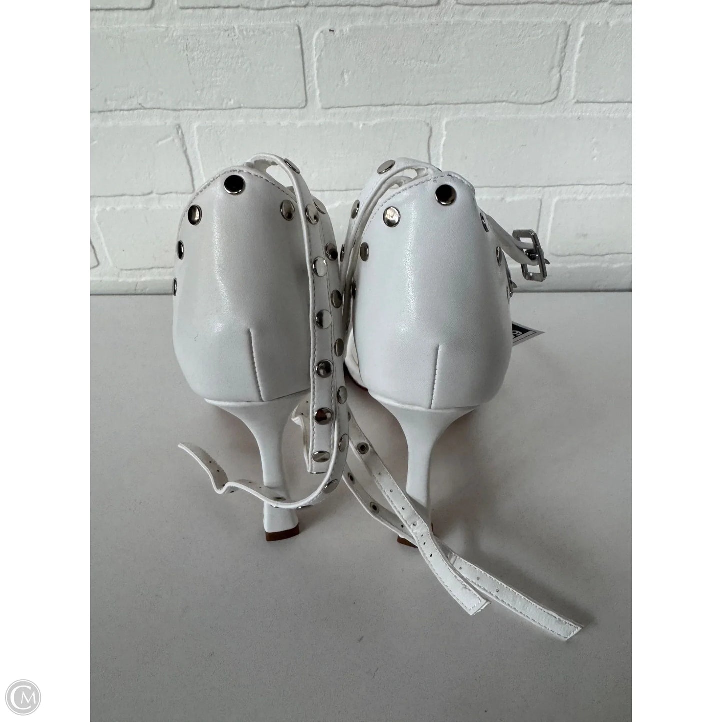 Sandals Heels Stiletto By Azalea Wang In White, Size: 10