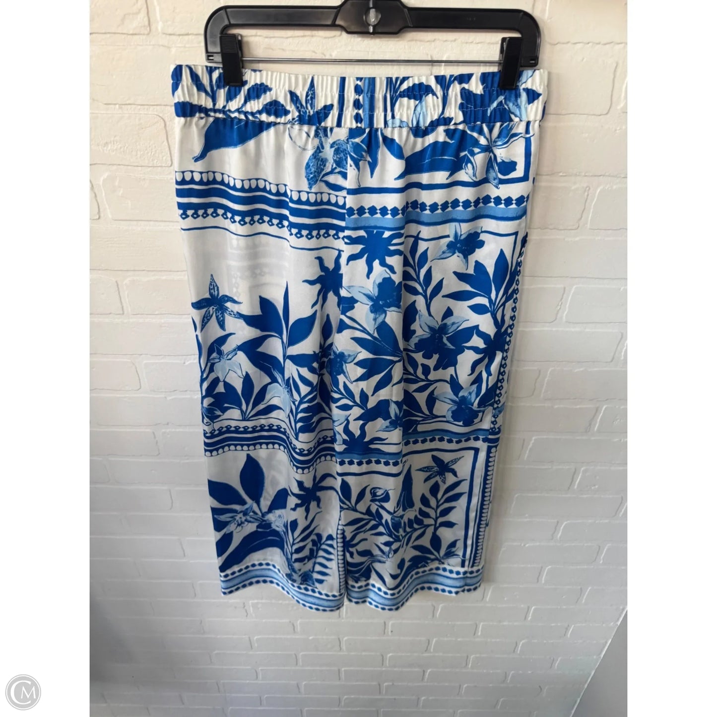 Pants Wide Leg By Inc In Blue & White, Size: 8