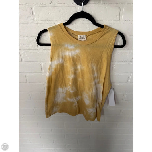 Top Sleeveless Basic By Project Social Tee In Yellow, Size: L