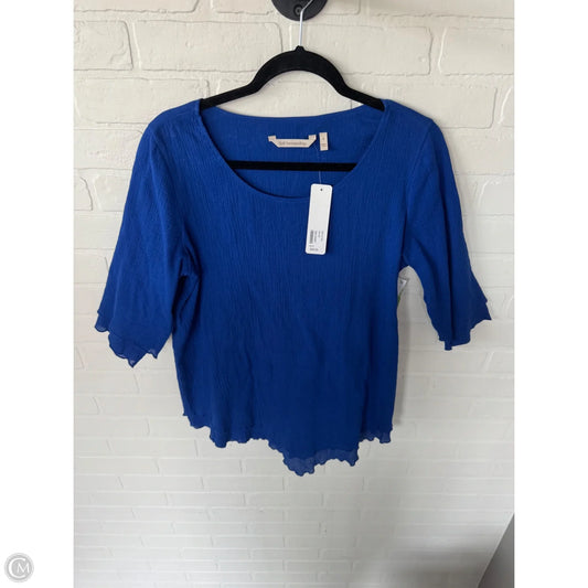 Tunic 3/4 Sleeve By Soft Surroundings In Blue, Size: S