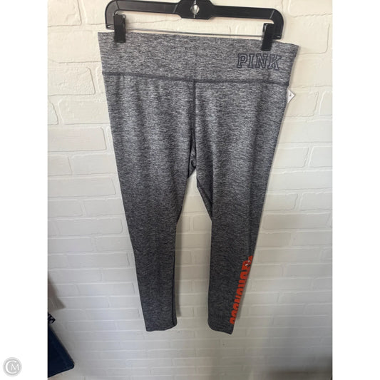 Athletic Leggings By Pink In Grey, Size: 12