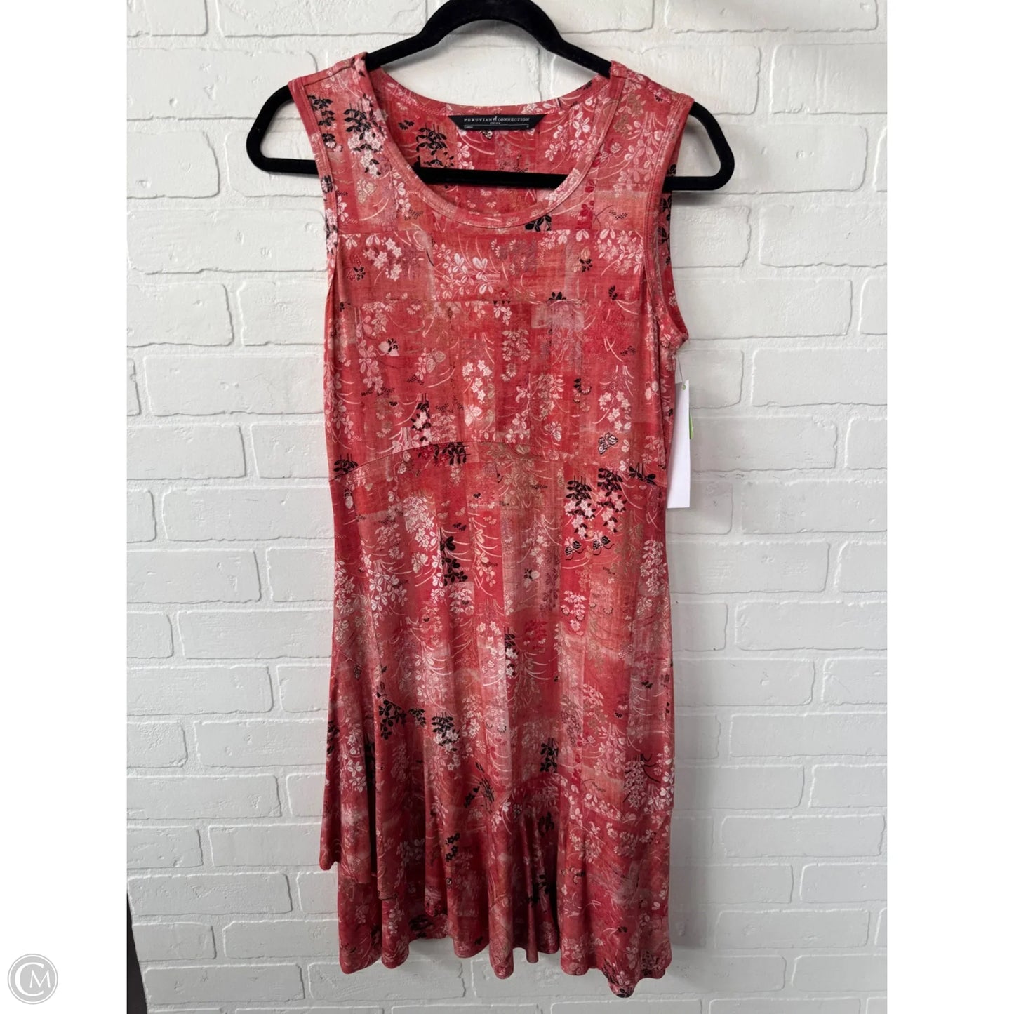 Dress Casual Short By Peruvian Connection In Orange & Pink, Size: S