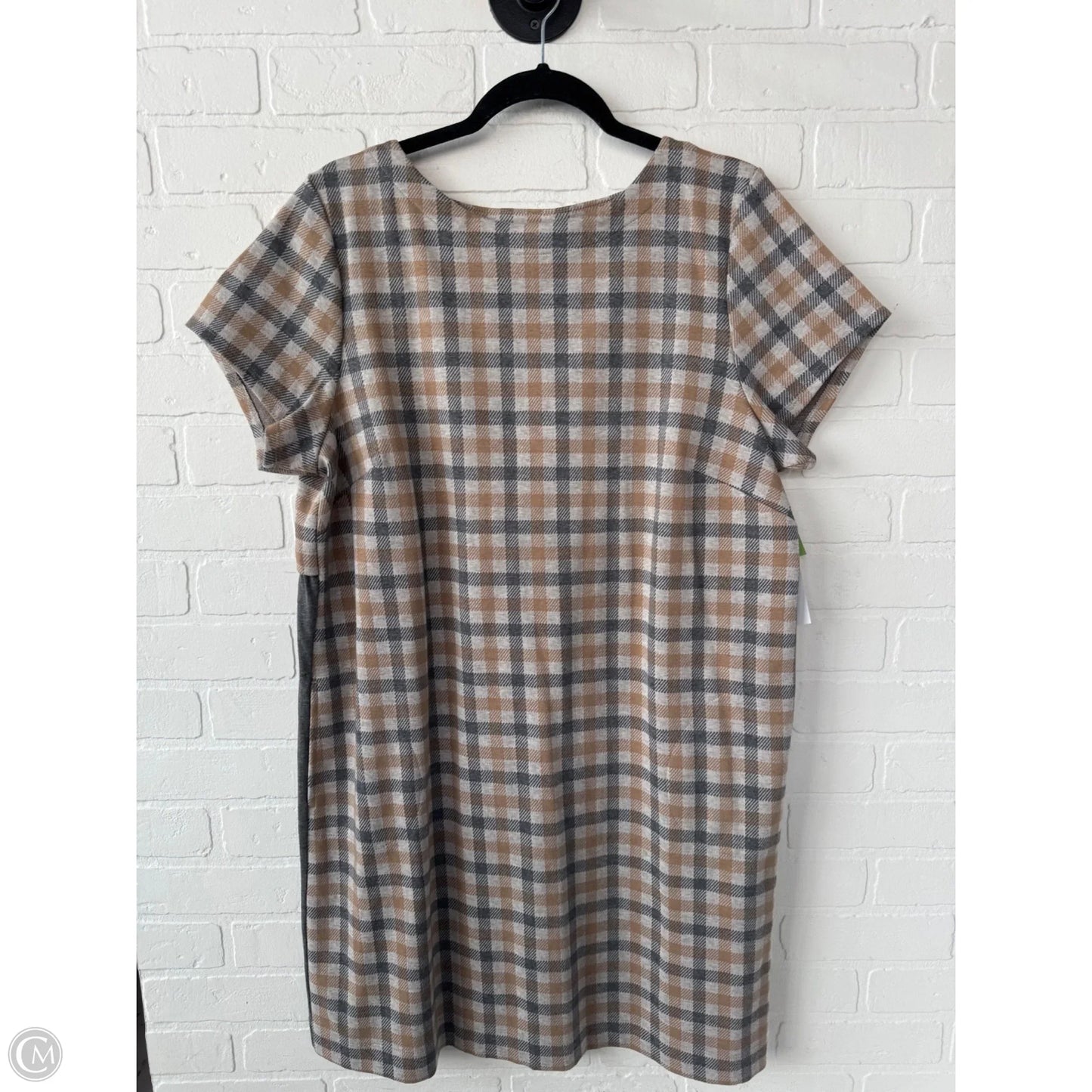 Dress Work By J. Jill In Grey & Tan, Size: Lp