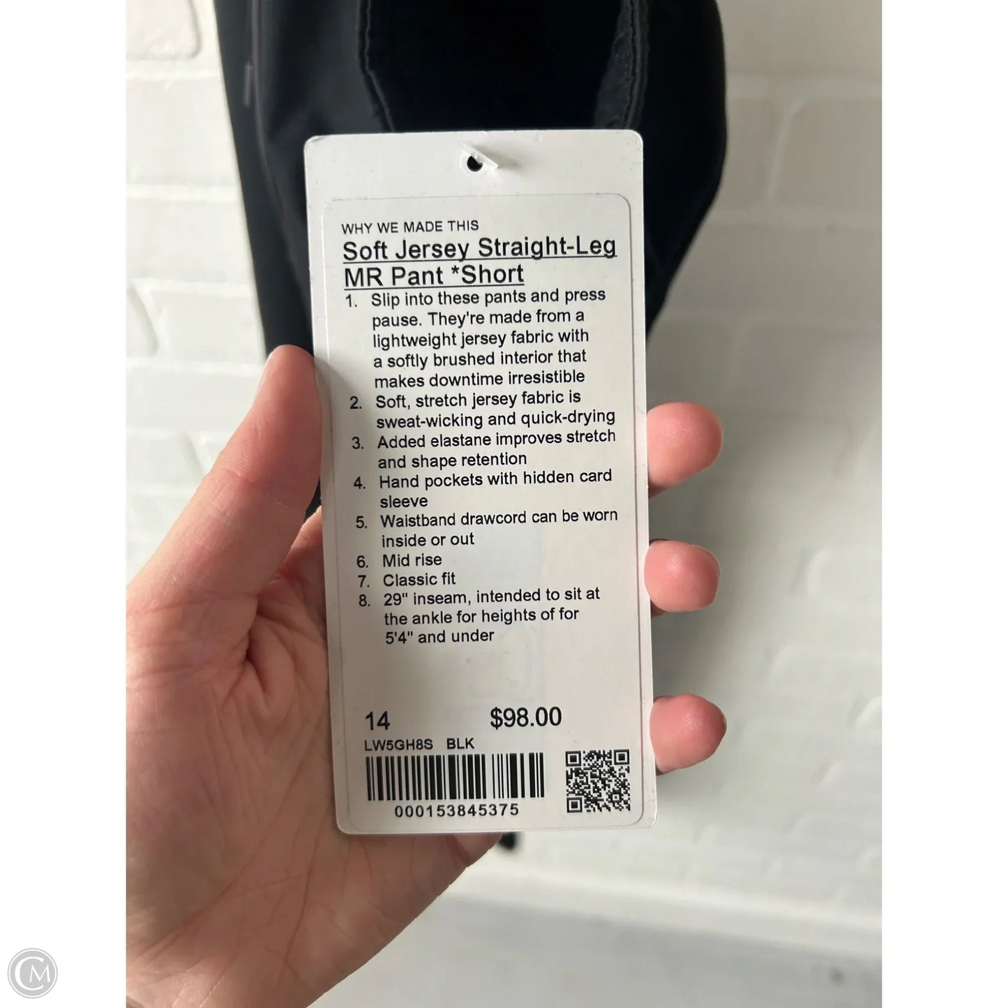 Athletic Pants By Lululemon In Black, Size: 14