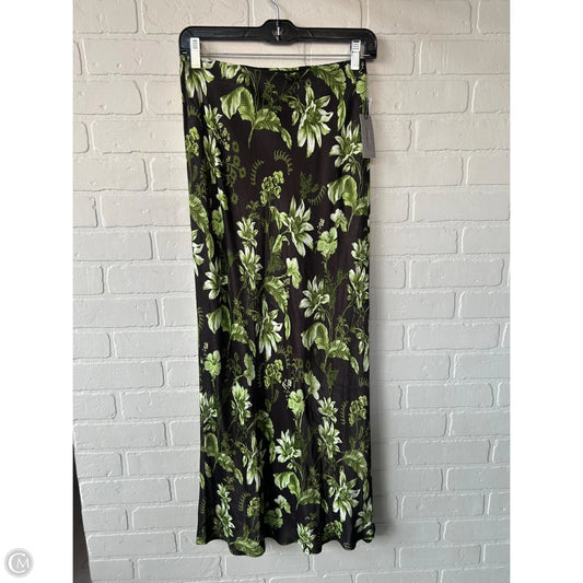Skirt Maxi By Anthropologie In Black & Green, Size: 0p