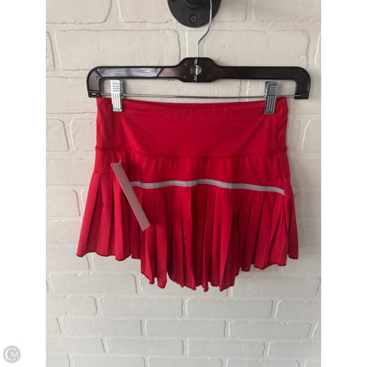 Athletic Skort By Clothes Mentor In Red, Size: 0