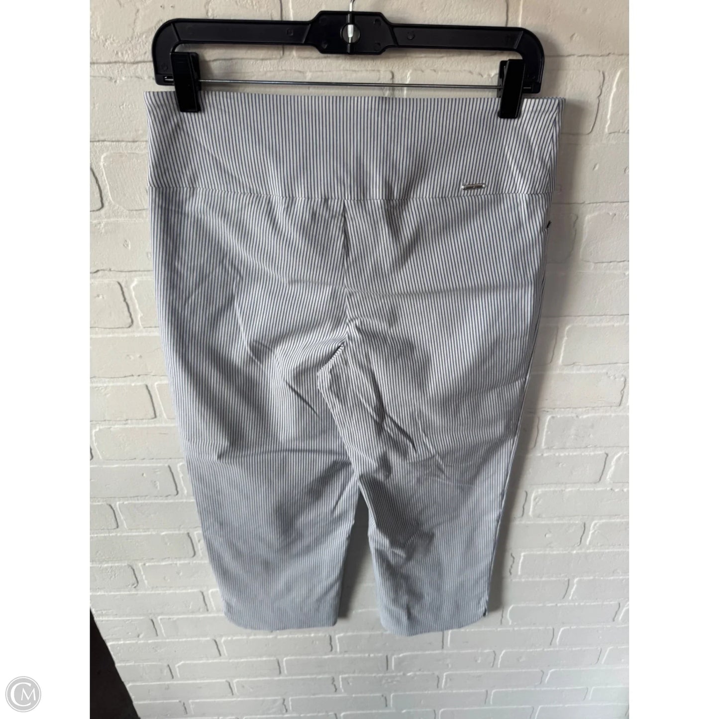Capris By Sc & Co In Blue & White, Size: 8