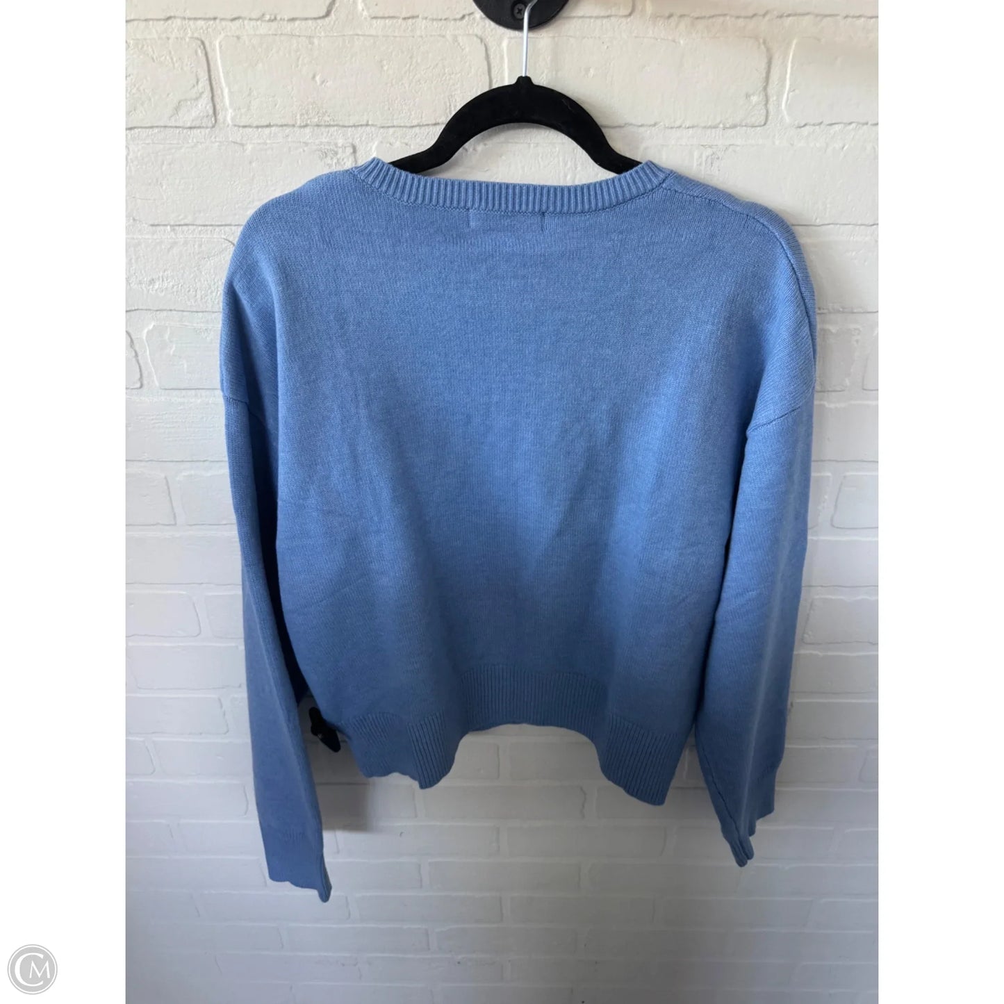 Sweater Cardigan By Trendy Queen In Blue, Size: Xl