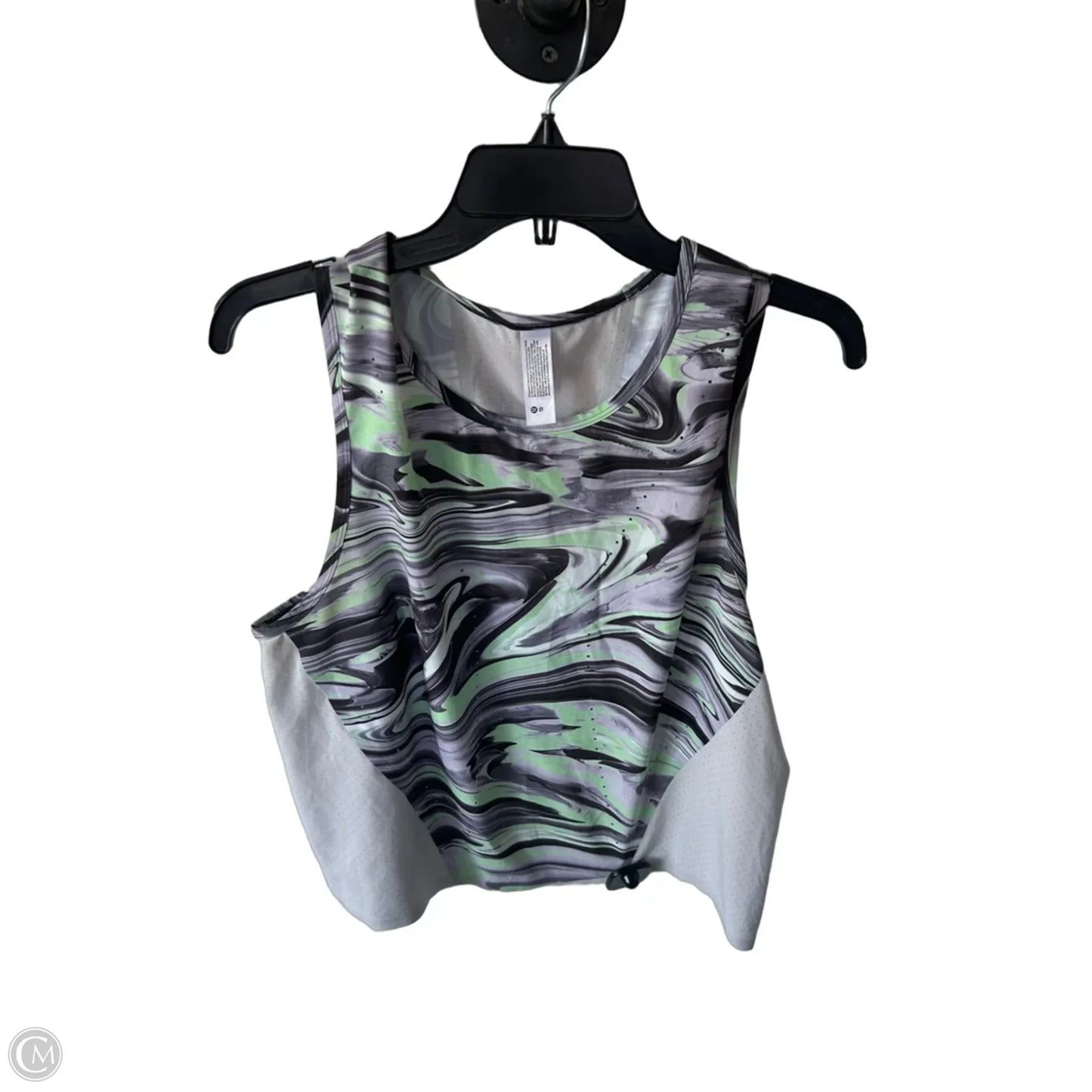 Athletic Tank Top By Lululemon In Black & Grey, Size: L