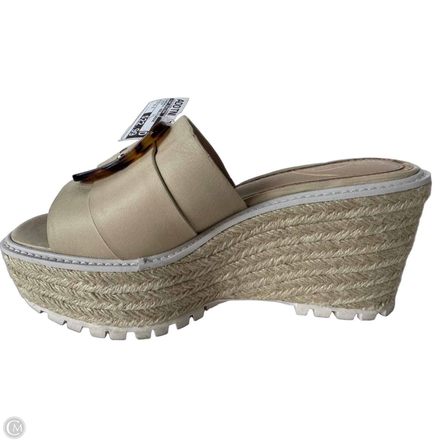 Sandals Heels Wedge By Sam Edelman In Cream, Size: 8.5