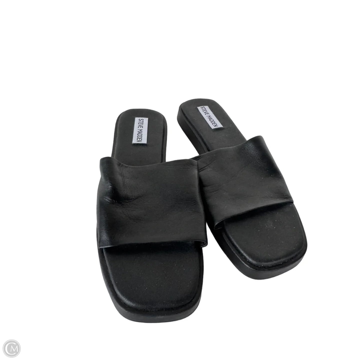 Sandals Flats By Steve Madden In Black, Size: 8.5