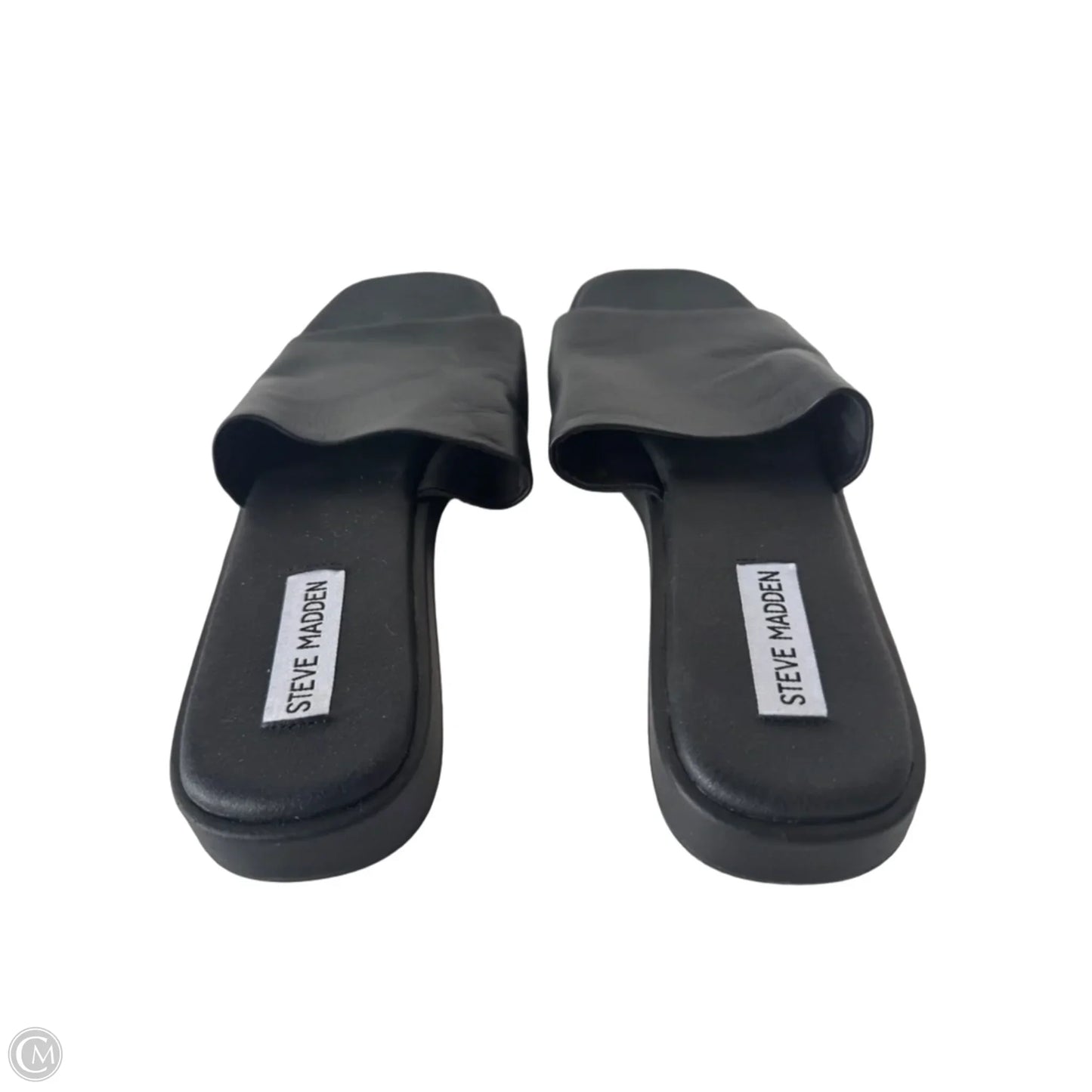 Sandals Flats By Steve Madden In Black, Size: 8.5