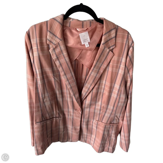 Blazer By Lc Lauren Conrad In Peach, Size: Xxl