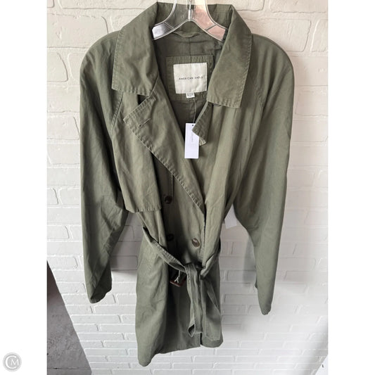 Coat Trench Coat By American Eagle In Green, Size: Xxl