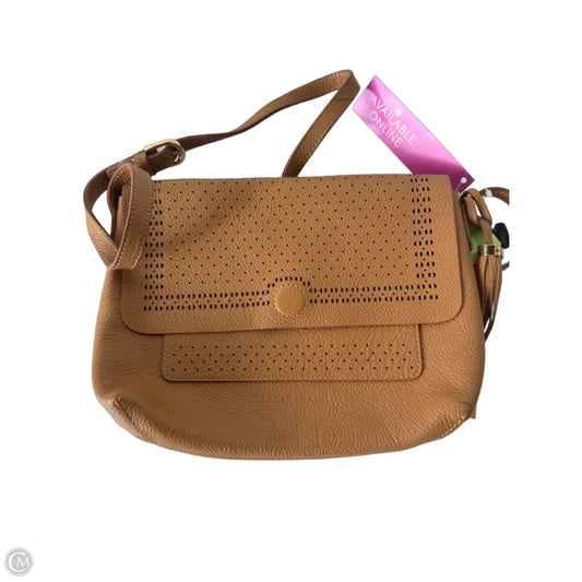 Handbag Leather By Isaac Mizrahi, Size: Medium