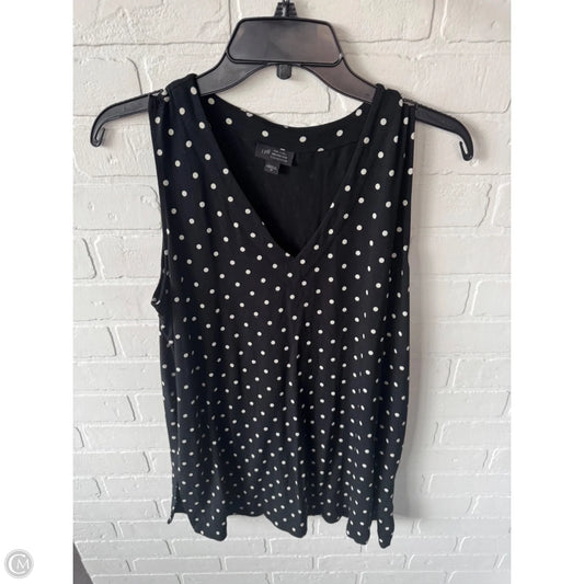 Top Sleeveless By J. Jill In Black & Cream, Size: M
