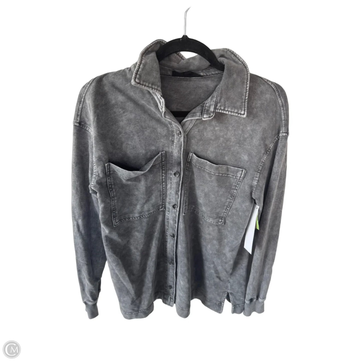 Top Long Sleeve By Jane And Delancey In Grey, Size: S