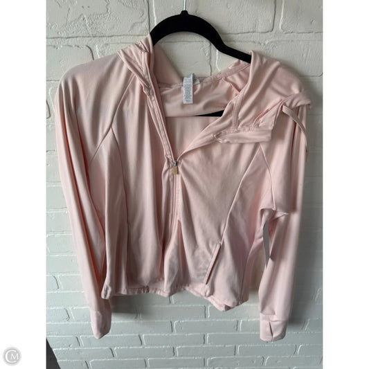 Athletic Jacket By Rbx In Pink, Size: L